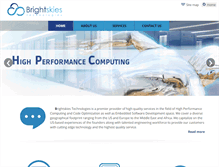 Tablet Screenshot of brightskiesinc.com